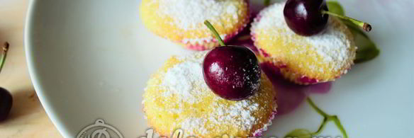 маффины с черешней