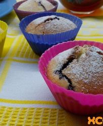 Маффины с черной смородиной