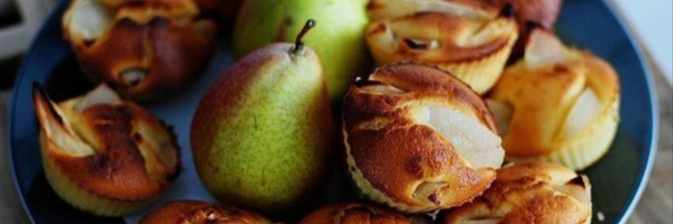 Маффины с грушами