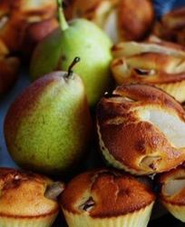 Маффины с грушами
