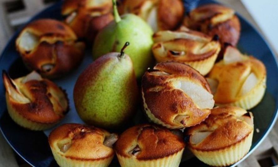 Рецепт маффинов с грушами