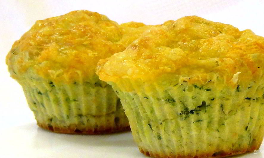 Рецепт маффинов с кабачками
