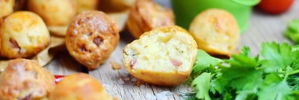 маффины с колбасой и сыром