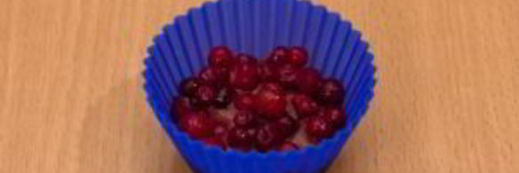 маффины с маскарпоне и ягодами