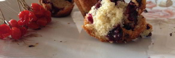 маффины с миндалем и черной смородиной