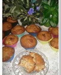 Маффины с ревенем