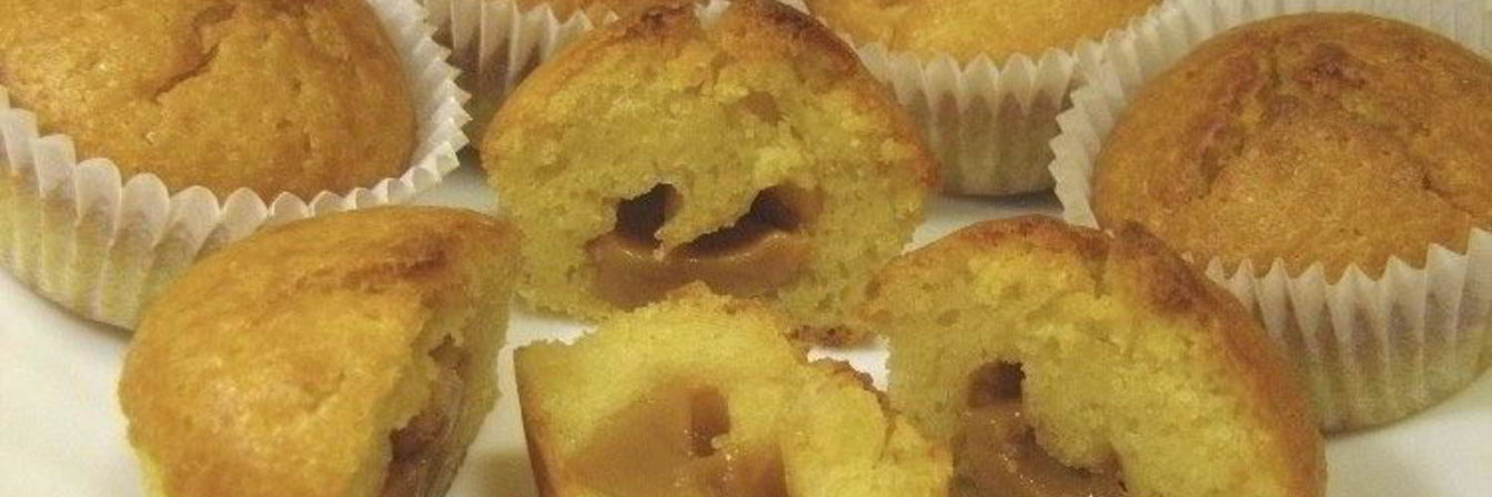 Маффины с вареной сгущенкой