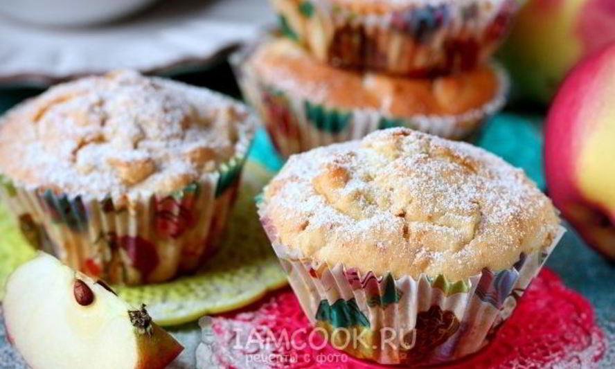 Рецепт маффинов с яблоками