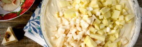 маффины с яблоками