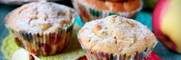 маффины с яблоками