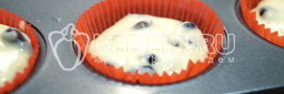 маффины с ягодой