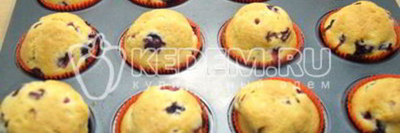 маффины с ягодой