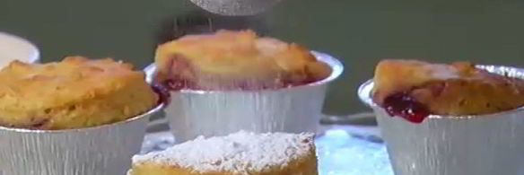 малиновые маффины