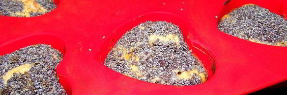 медовые маффины с бананом, корицей и маком