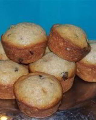 Низкокалорийные Маффины с бананами и шоколадом