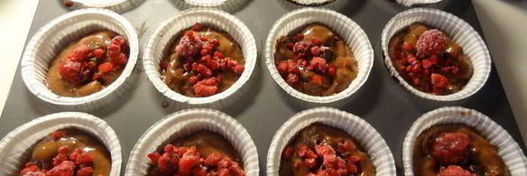 шоколадные маффины паучки