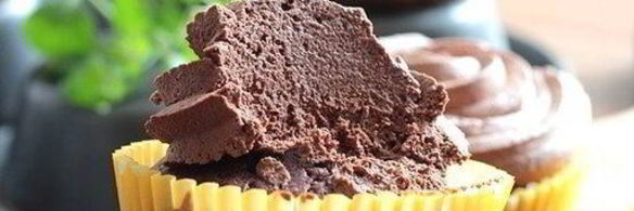 шоколадные маффины с шоколадной шапочкой