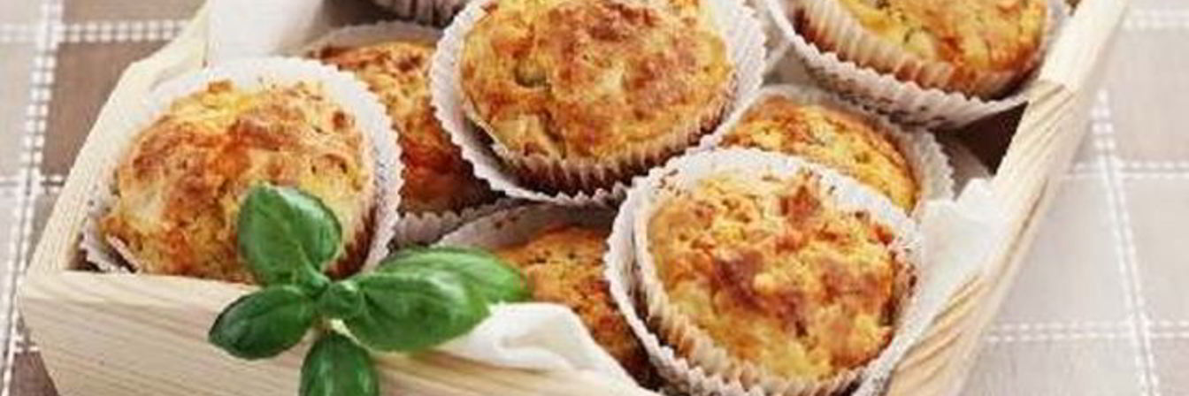 Сытные маффины с ветчиной и сыром