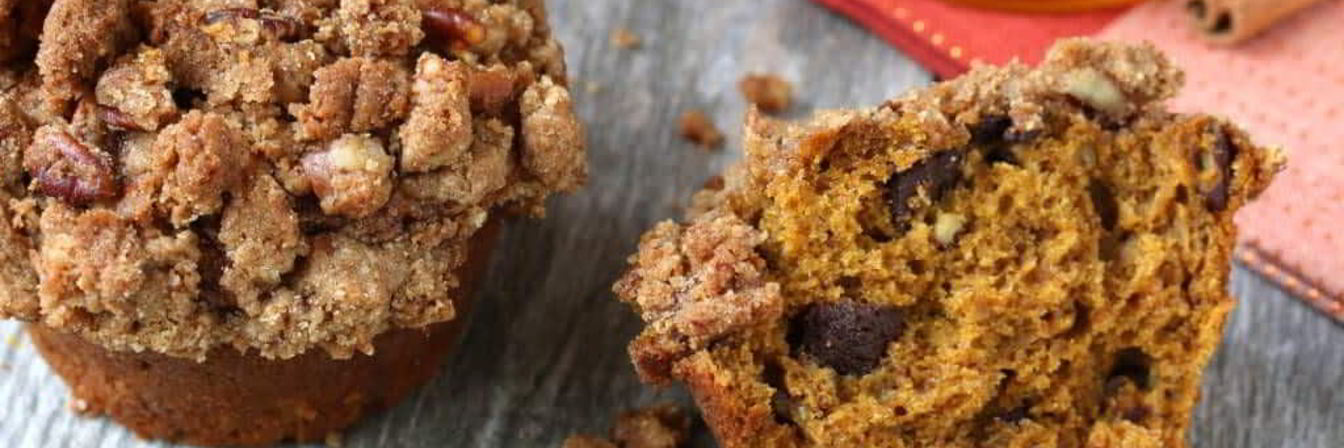 Тыквенные маффины с орехами