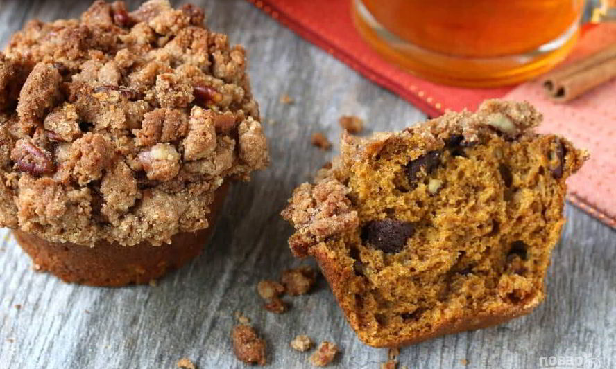 Рецепт тыквенных маффинов с орехами