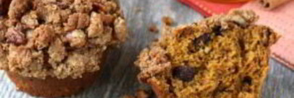 тыквенные маффины с орехами