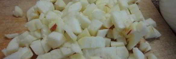 яблочные маффины с вишней