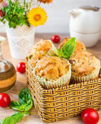 Закусочные маффины с лисичками