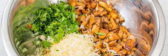 закусочные маффины с лисичками