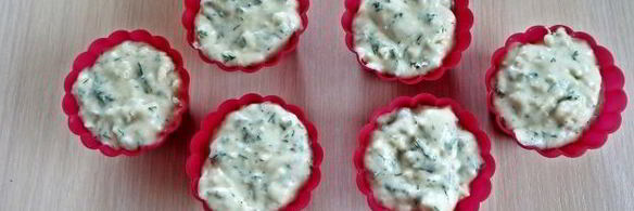 закусочные маффины с сыром и укропом