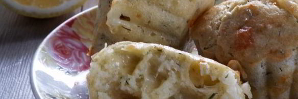 закусочные маффины с сыром и укропом