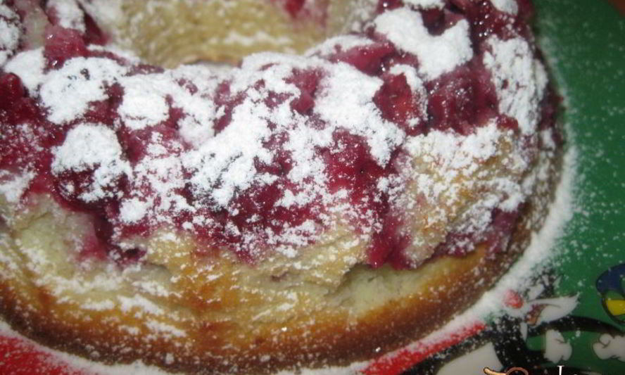 Рецепт манника с вишней