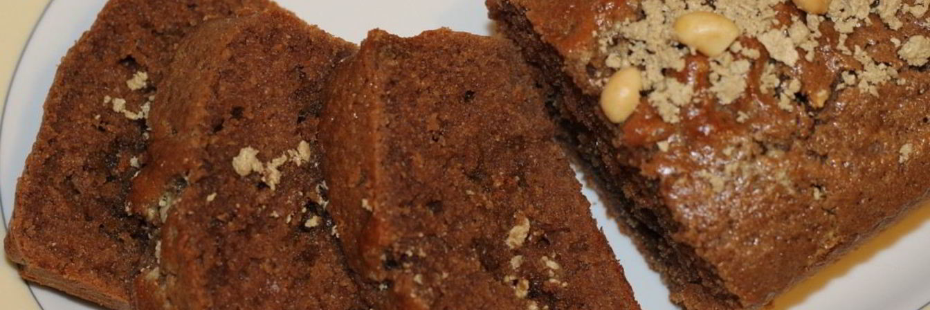 Шоколадный манник с халвой