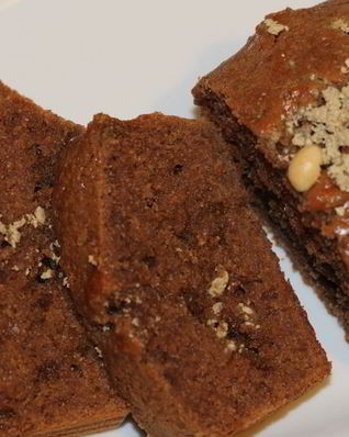 Шоколадный манник с халвой