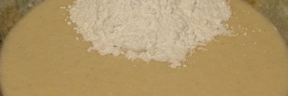 шоколадный манник с халвой