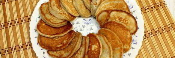 банановые оладьи на молоке