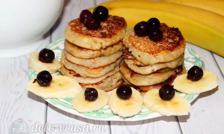 Рецепт банановых оладий
