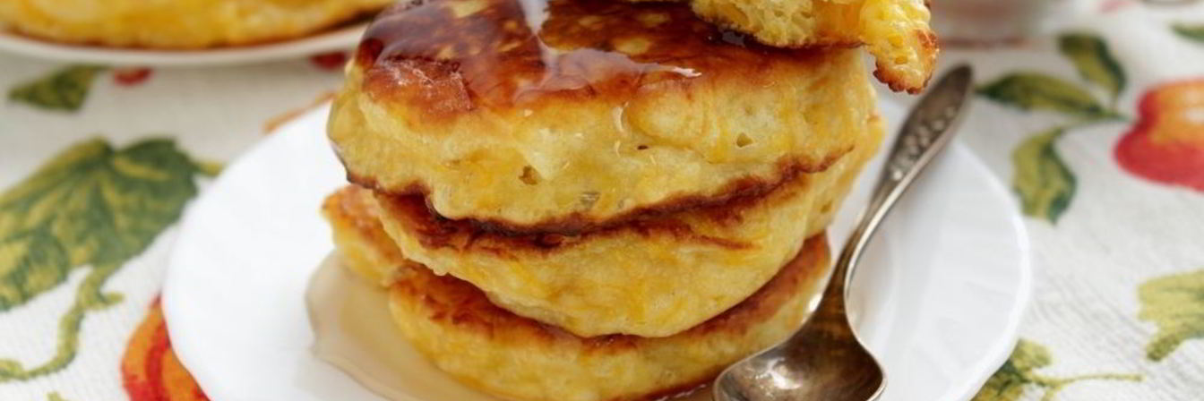 Дрожжевые тыквенные оладьи