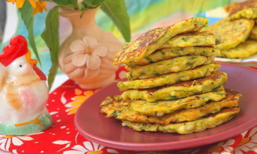 Рецепт кабачкова-сырных оладьи