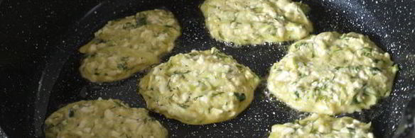 кабачково-сырные оладьи