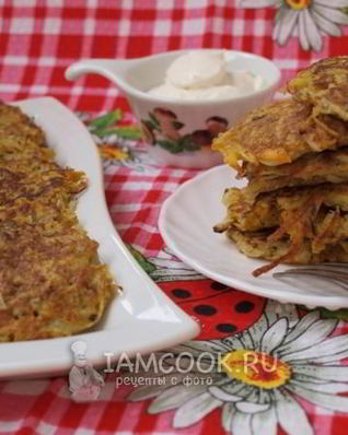 Картофельно-тыквенные оладьи