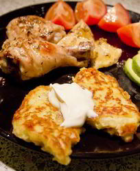 Картофельные оладьи с фенхелем