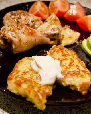 Картофельные оладьи с фенхелем