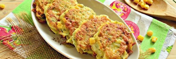 картофельные оладьи со свежей кукурузой