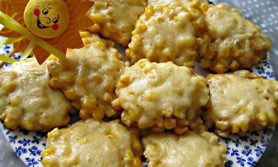 Рецепт кукурузных оладушек солнечных