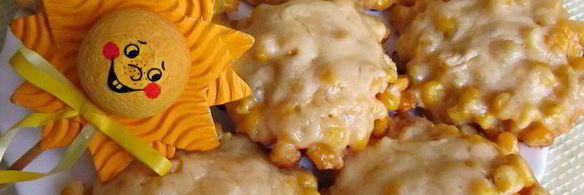 кукурузные оладушки солнечные