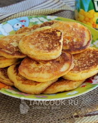 Кукурузные оладьи