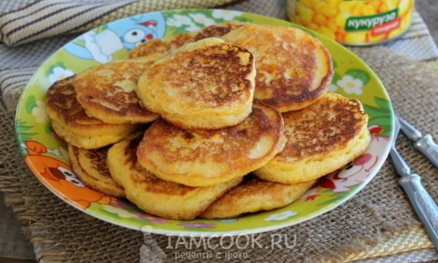 Рецепт кукурузных оладий