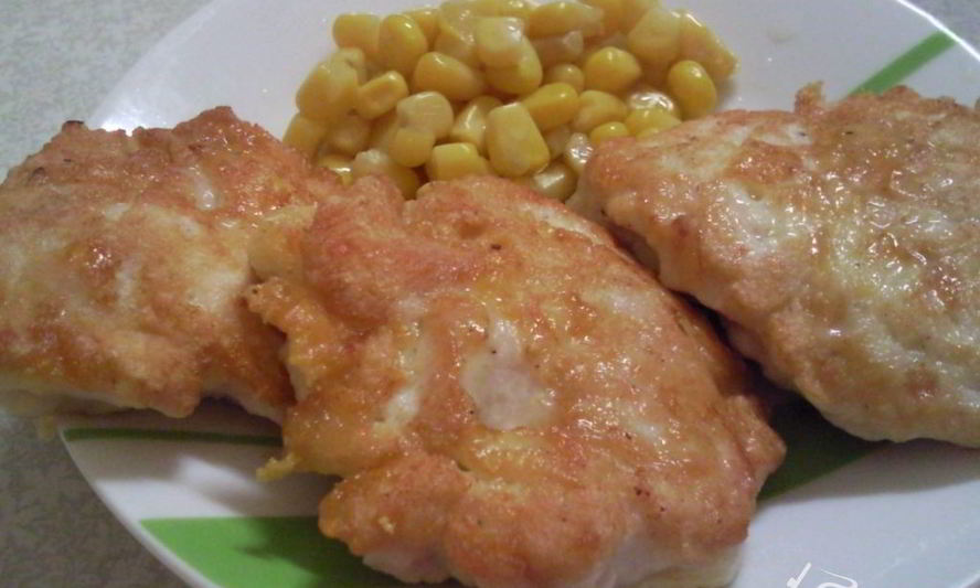 Рецепт куриных оладушек с сыром