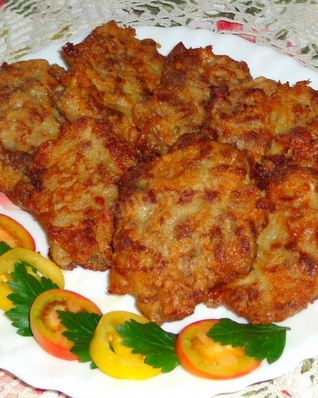 Мясные оладьи