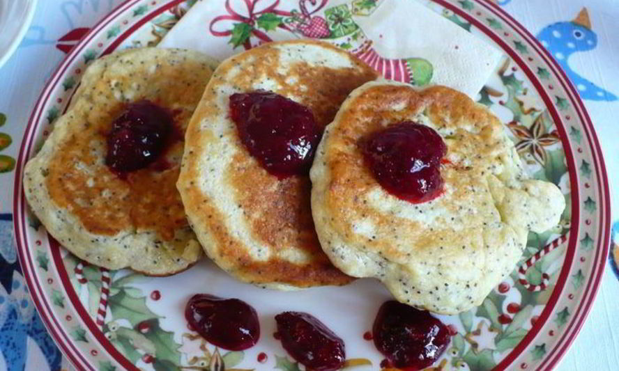 Рецепт оладушек творожных с маком